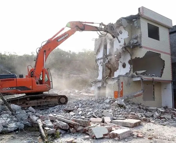 河西区街道建筑物拆除